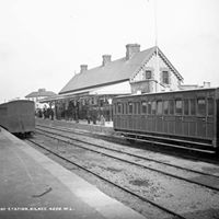 Two trains in Kilkee station