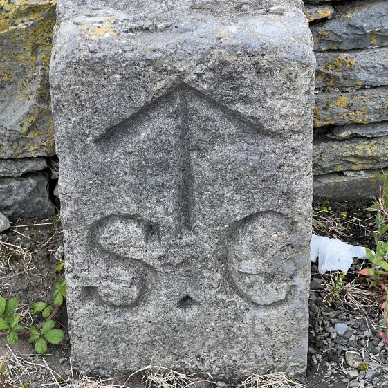 One of the four Granite Markers( Shannon Commission) present at Querrin Pier | Robert Brown